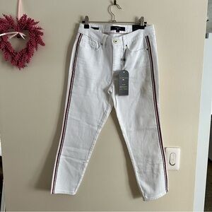 NWT Hilfiger Jeans Size 2 White Jeans Tribeca Skinny Crop